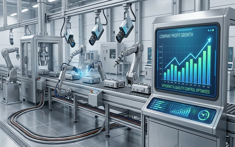 ROI بینایی ماشین صنعتی