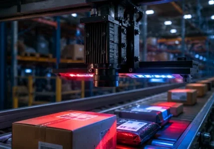 بارکدخوان هوشمند HIKROBOT زنجیره تأمین لجستیک بینایی ماشین هوش مصنوعی لبه اتوماسیون صنعتی بارکد دو‌بعدی بهره‌وری انبار سورتینگ هوشمند