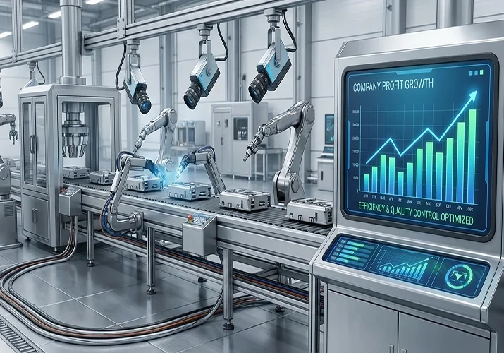 ROI بینایی ماشین صنعتی